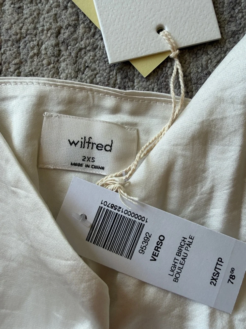 Wilfred Cream Ruched Drawstring Cami - Picture 2 of 7